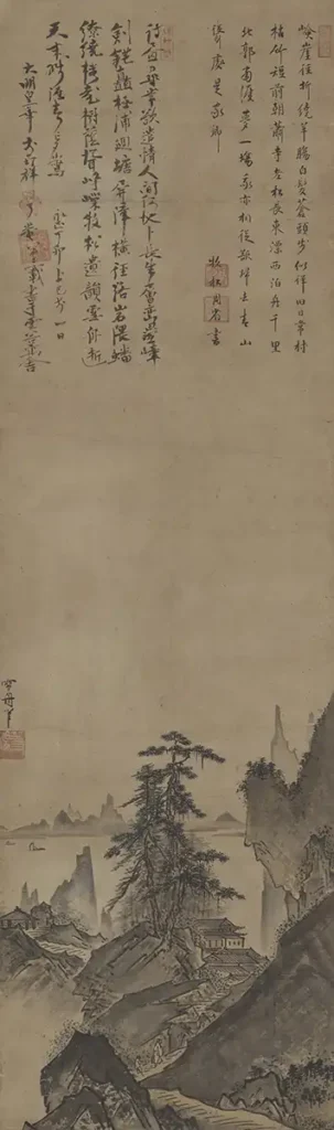 雪舟等楊《山水図》　室町時代　16世紀　個人蔵（京都国立博物館寄託）　国宝　※展示期間：4月25日～5月24日