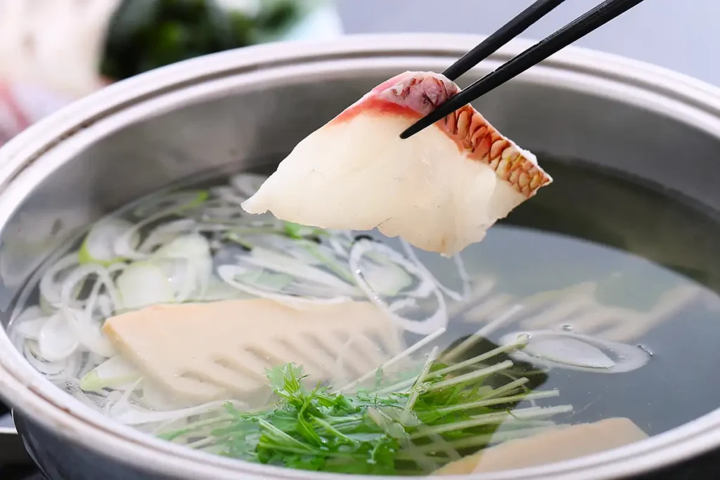 桜鯛もあわせて梅しゃぶでお楽しみいただけます。