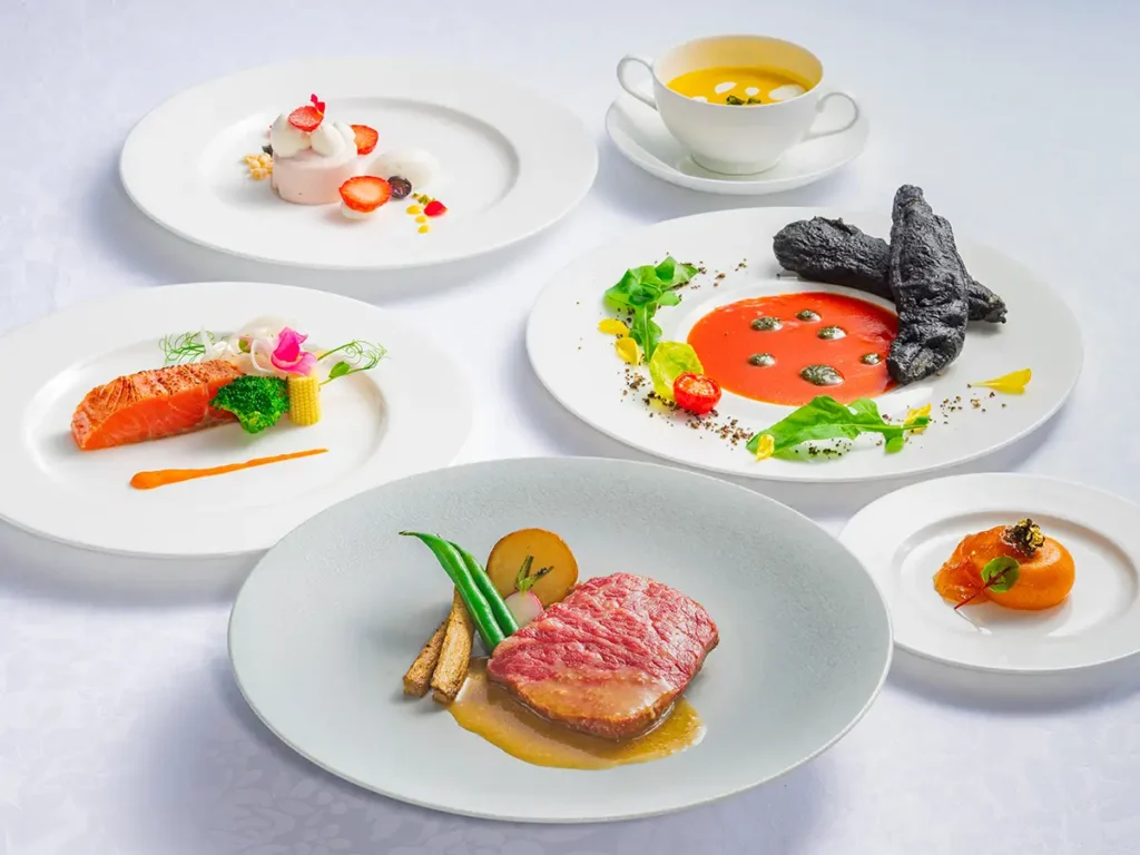 A5等級の黒毛和牛サーロインをメインにした特別コース