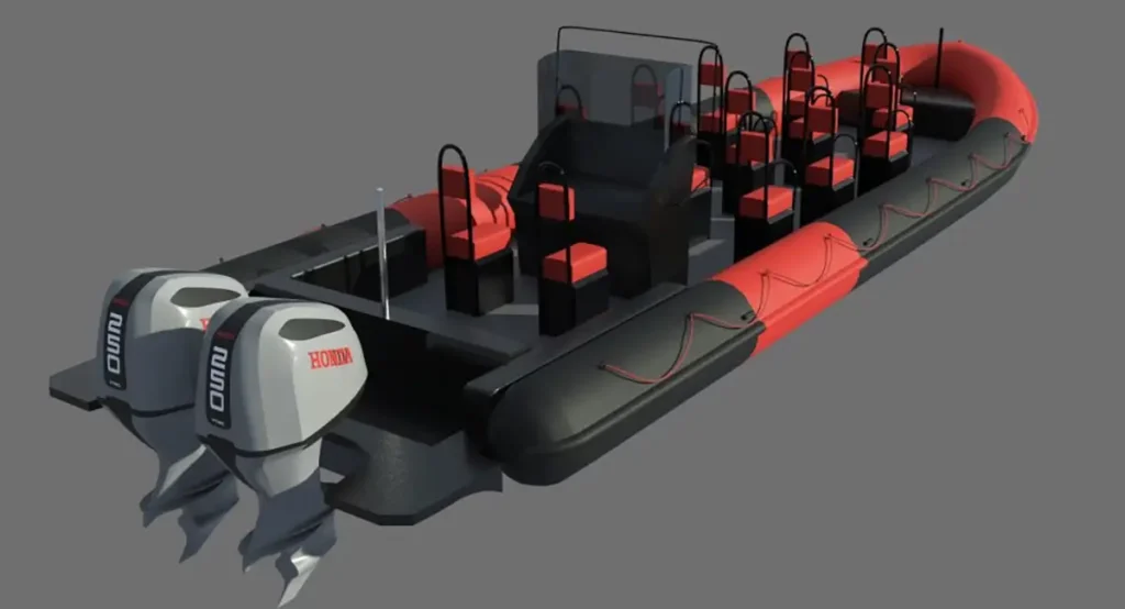 RIB（船酔いしにくい高速艇）