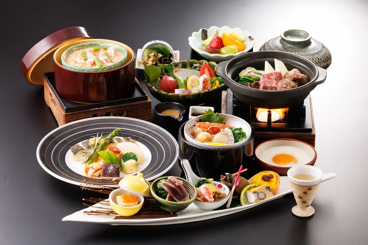 日本海の海の幸や地の物を愉しむ＜お食事＞