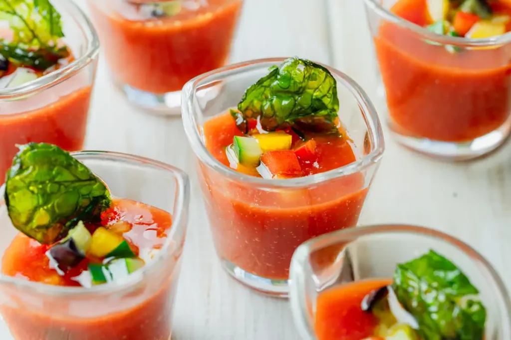 野菜のマリネとガスパチョ（スペイン）