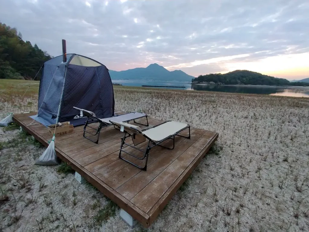 整う瀬戸内、夕焼けに癒されます