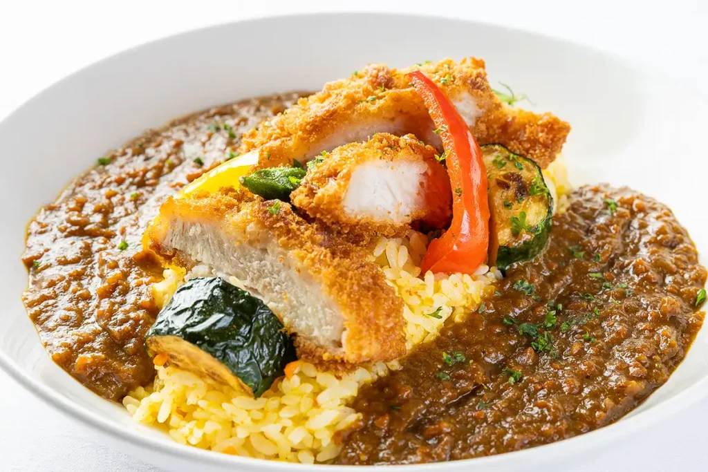 三元豚カツの欧風カレー