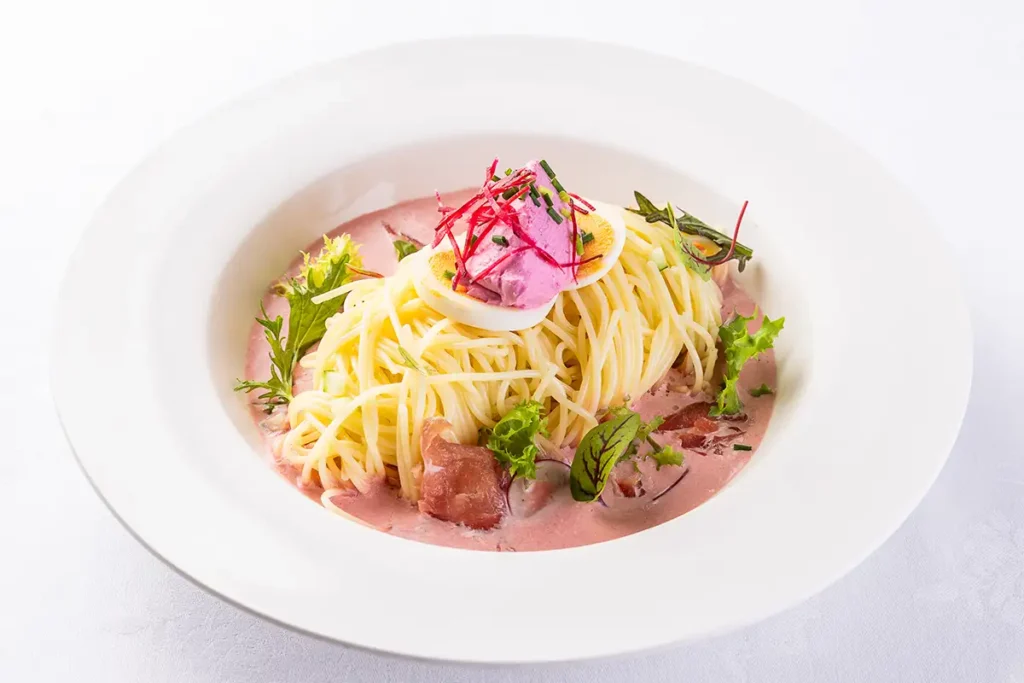 冷製ボルシチクリームパスタ