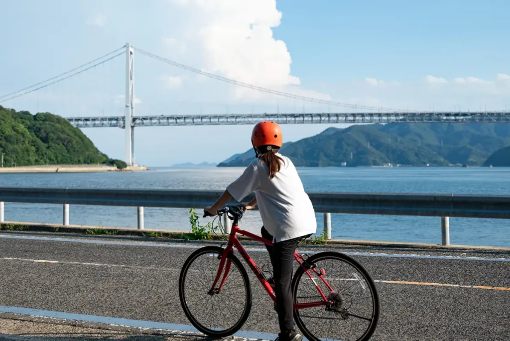瀬戸内しまなみ海道をサイクリング