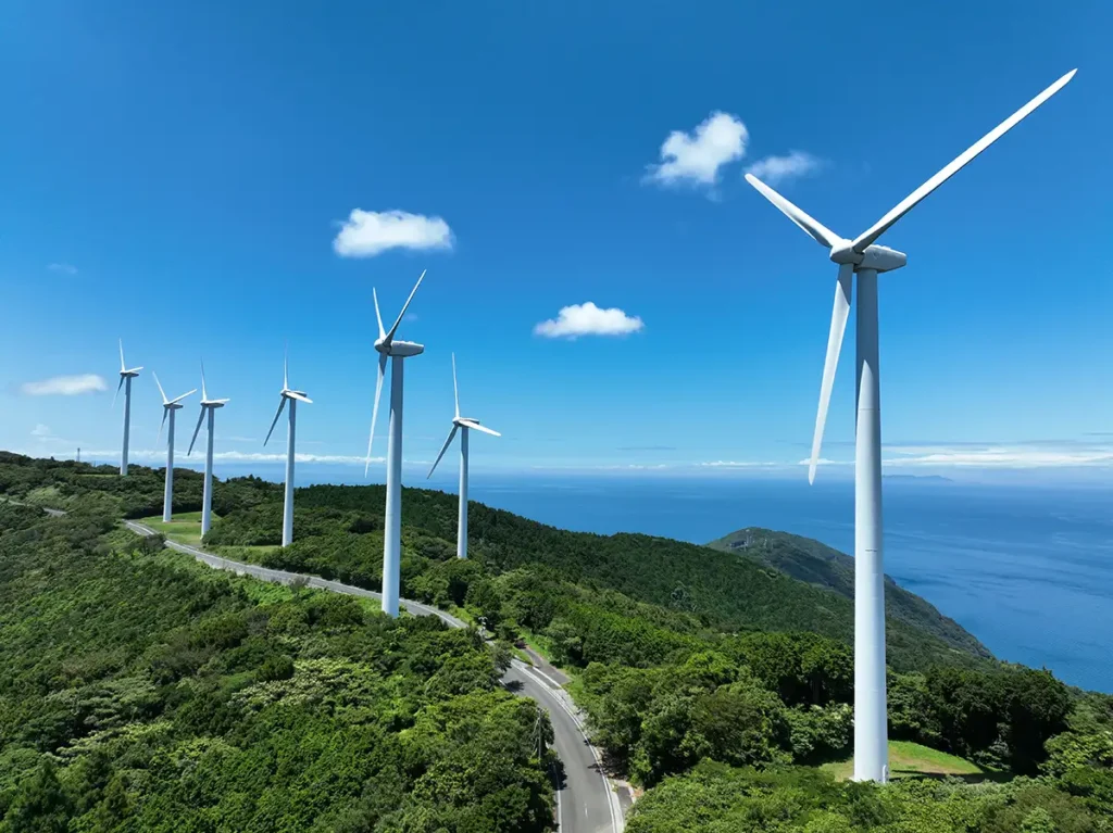 風力発電所の風車