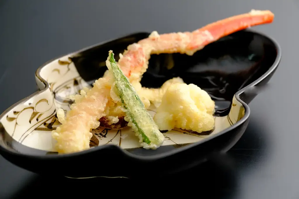 揚物 天婦羅 伊勢海老・蟹・野菜二種