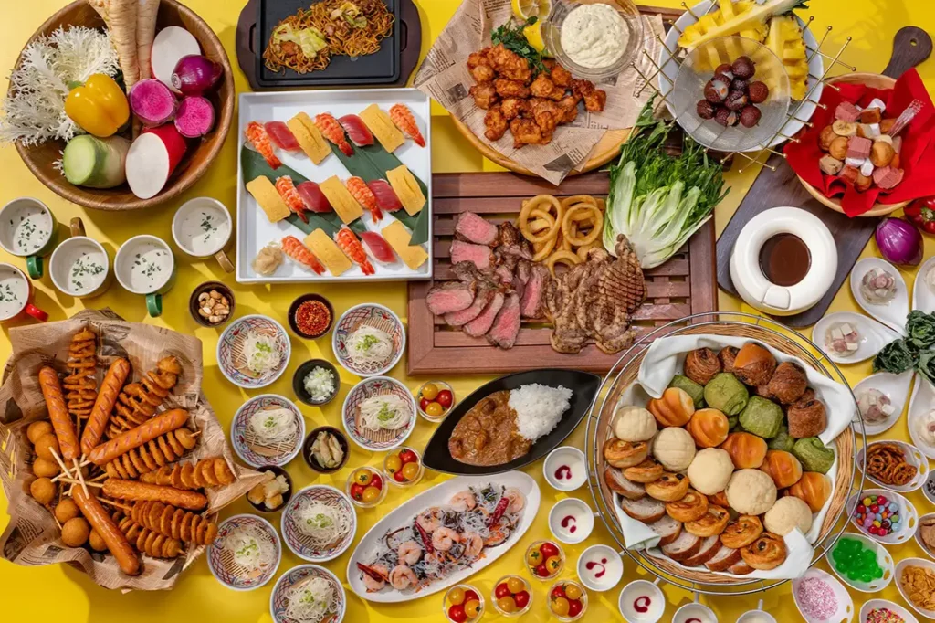 スカイビュー ランチビュッフェ ～ステーキ・寿司・スイーツの食べ放題～