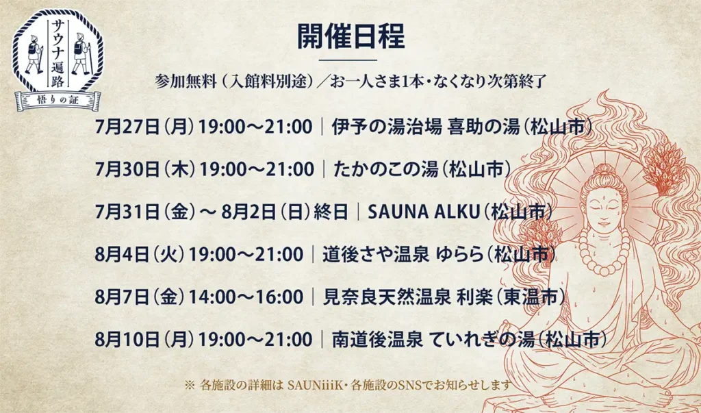 開催日程一覧