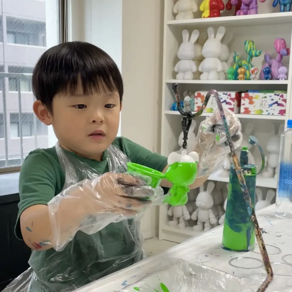 ベアアート色付け体験コーナー
